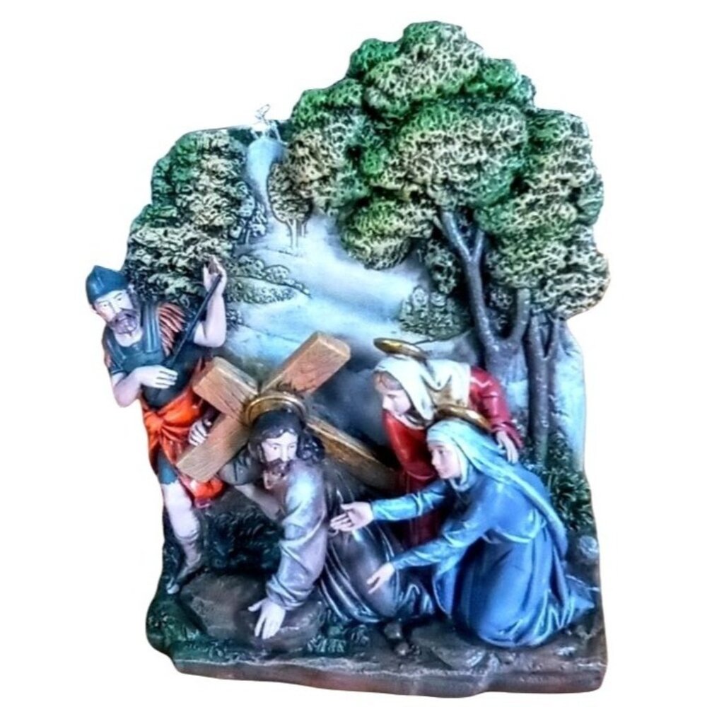 Jesus On the Way to Calvary Standing Plaque or Wall Easter Decor Christianity